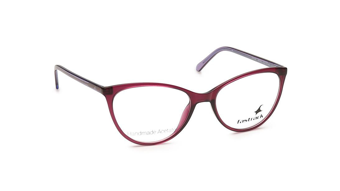 Purple Cateye Rimmed Eyeglasses  (FT1128WFP2|52)