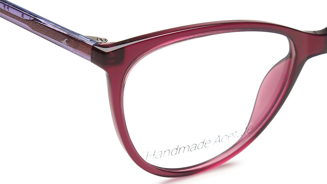 Purple Cateye Rimmed Eyeglasses  (FT1128WFP2|52)