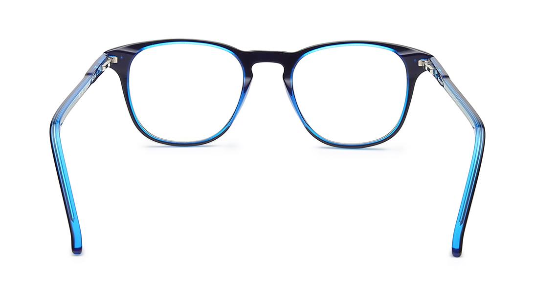 Blue Rectangle Rimmed Eyeglasses from Fastrack-FT1156UFP4PL067
