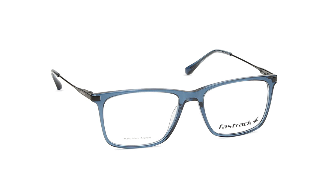 Blue Square Rimmed Eyeglasses (FT1165MFC2V|55)