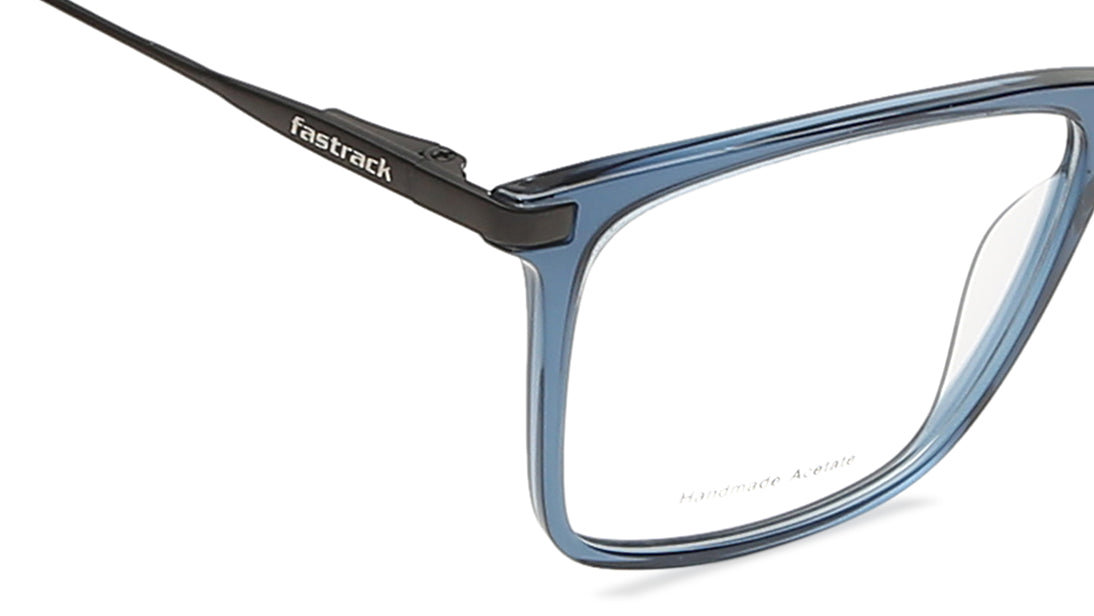 Blue Square Rimmed Eyeglasses (FT1165MFC2V|55)