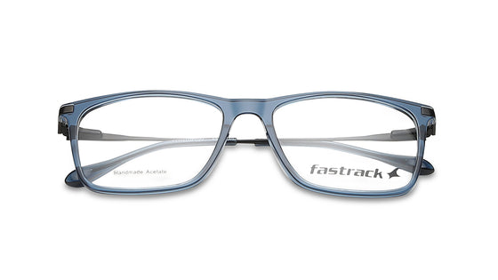 Blue Square Rimmed Eyeglasses (FT1165MFC2V|55)