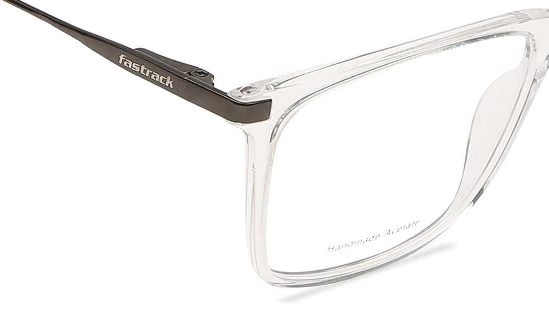 Transparent Square Rimmed Eyeglasses (FT1165MFC3V|55)