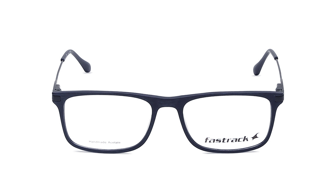 Blue Rectangle Rimmed Eyeglasses (FT1166MFC1V|52)