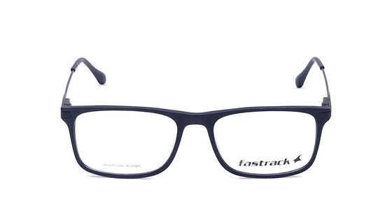 Blue Rectangle Rimmed Eyeglasses (FT1166MFC1V|52)
