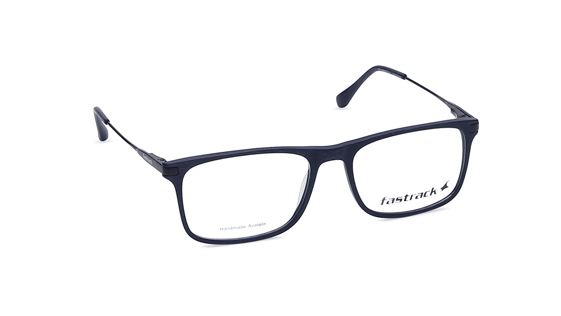 Blue Rectangle Rimmed Eyeglasses (FT1166MFC1V|52)