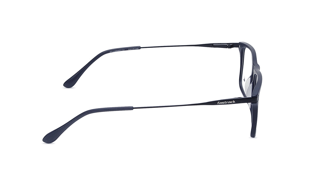 Blue Rectangle Rimmed Eyeglasses (FT1166MFC1V|52)