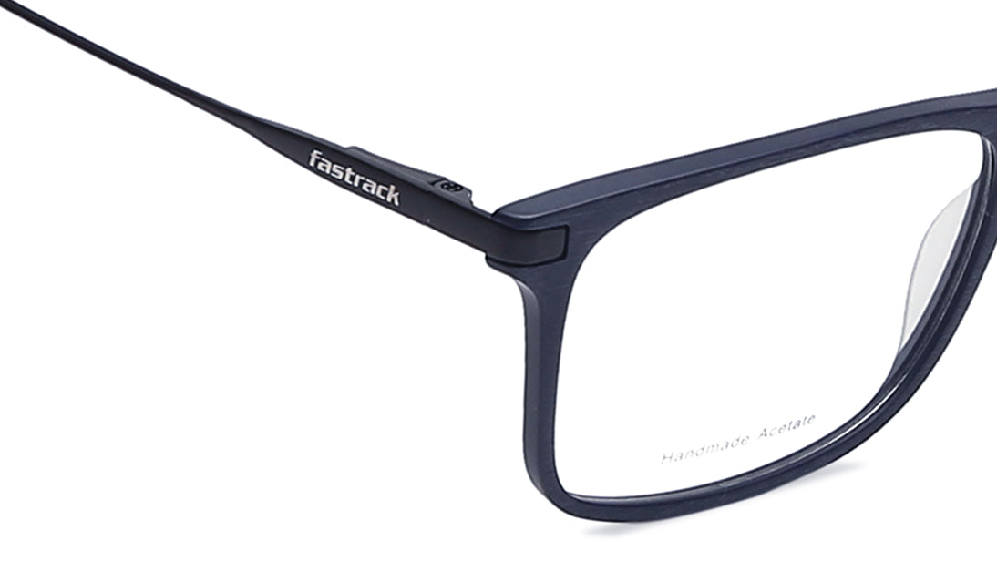 Blue Rectangle Rimmed Eyeglasses (FT1166MFC1V|52)