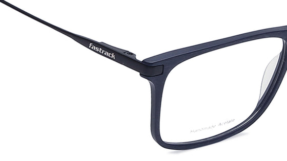 Blue Rectangle Rimmed Eyeglasses (FT1166MFC1V|52)