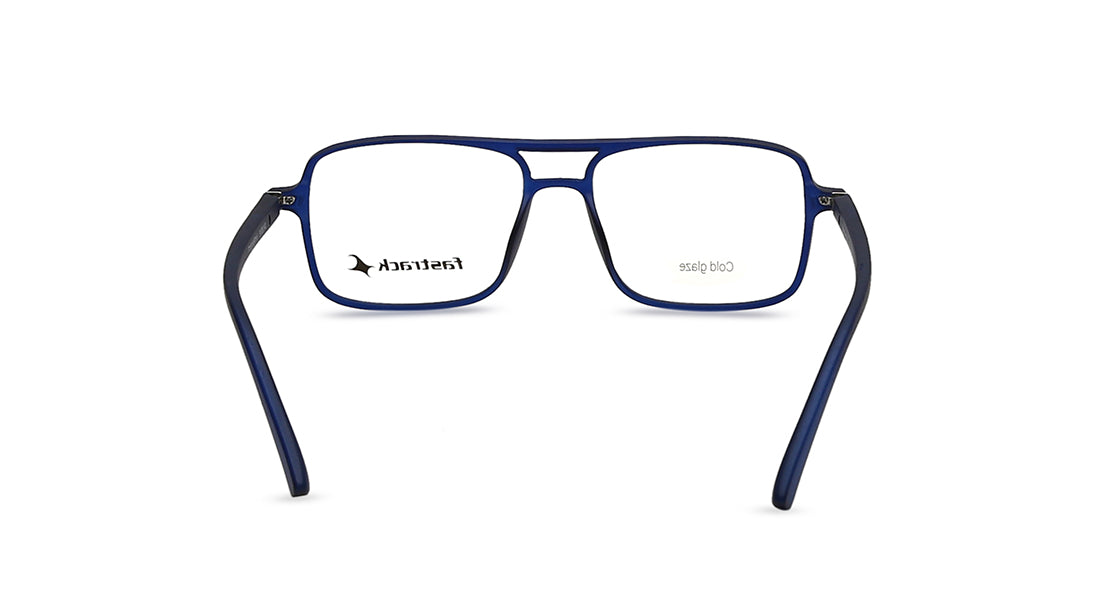 Blue Square Rimmed Eyeglasses (FT1201MFP1V|53)