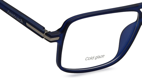 Blue Square Rimmed Eyeglasses (FT1201MFP1V|53)