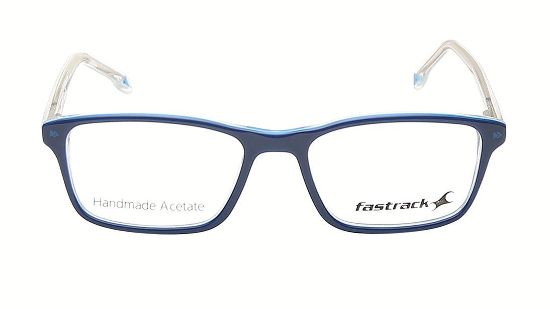 Verve Blue Rectangle Rimmed Eyeglasses (FT1207MFP1SBUV|50)