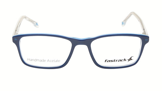 Verve Blue Rectangle Rimmed Eyeglasses (FT1207MFP1SBUV|50)
