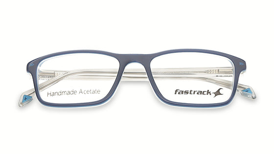 Verve Blue Rectangle Rimmed Eyeglasses (FT1207MFP1SBUV|50)