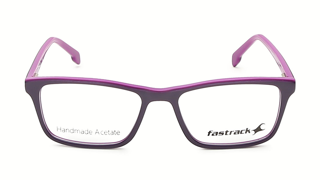 Verve Purple Rectangle Rimmed Eyeglasses (FT1209MFP1SPRV|50)