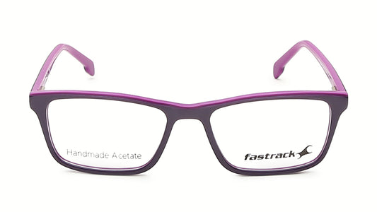 Verve Purple Rectangle Rimmed Eyeglasses (FT1209MFP1SPRV|50)