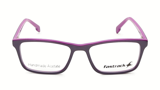 Verve Purple Rectangle Rimmed Eyeglasses (FT1209MFP1SPRV|50)