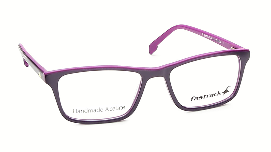 Verve Purple Rectangle Rimmed Eyeglasses (FT1209MFP1SPRV|50)