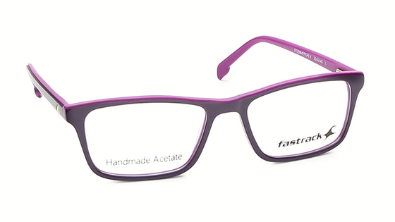 Verve Purple Rectangle Rimmed Eyeglasses (FT1209MFP1SPRV|50)