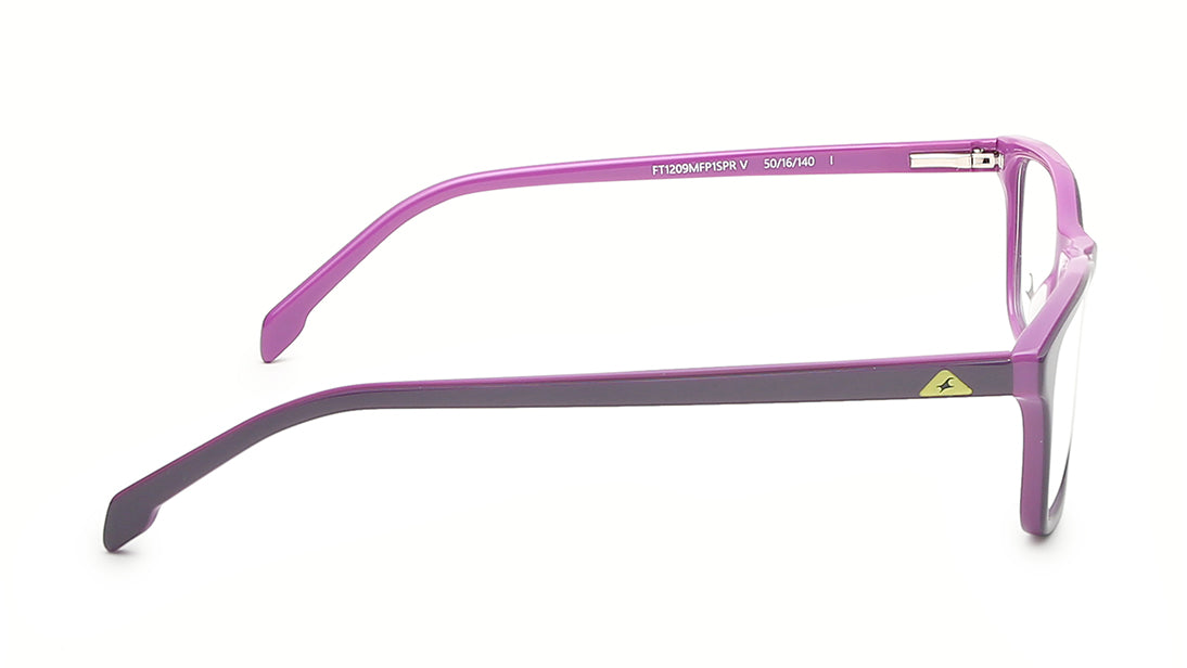 Verve Purple Rectangle Rimmed Eyeglasses (FT1209MFP1SPRV|50)