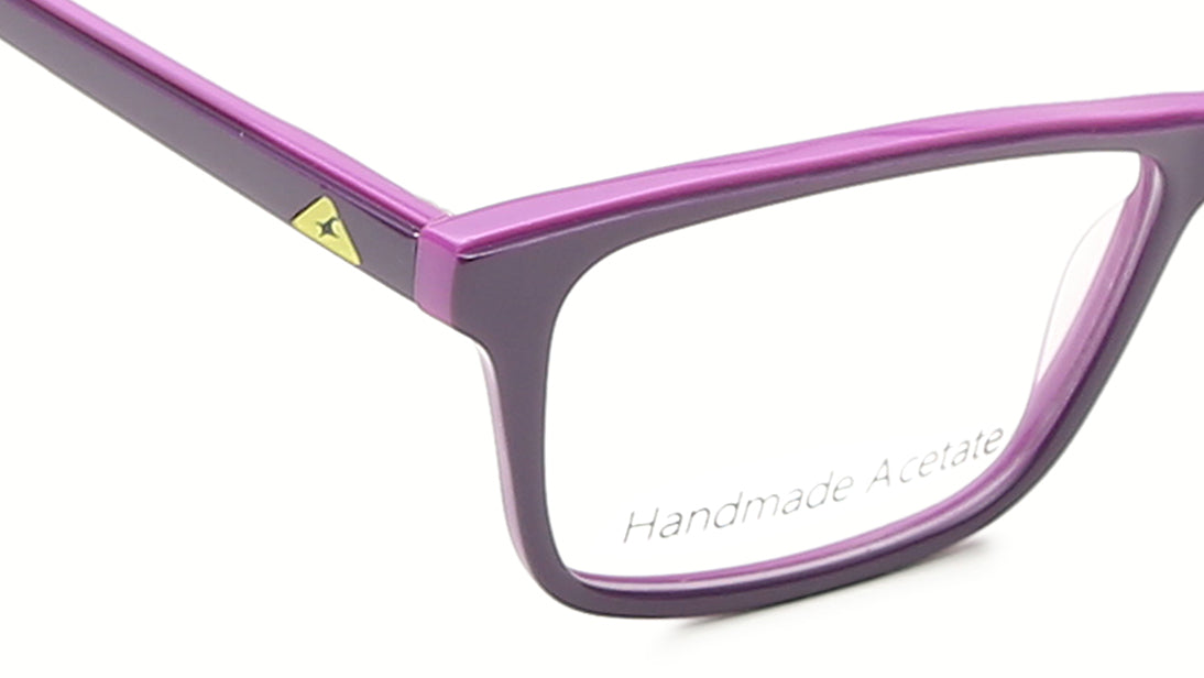 Verve Purple Rectangle Rimmed Eyeglasses (FT1209MFP1SPRV|50)