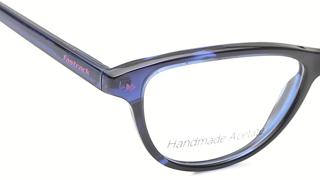Verve Blue Cateye Rimmed Eyeglasses  (FT1212WFP3MBUV|51)