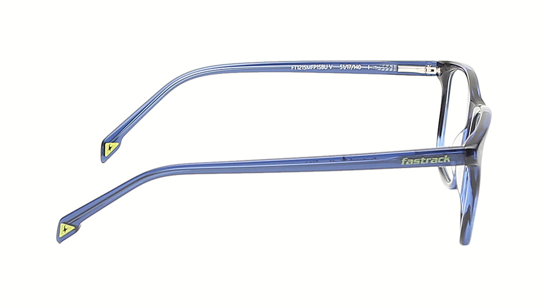 Verve Blue Wayfarer Rimmed Eyeglasses (FT1215MFP1SBUV|51)