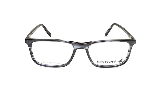 Fluid Grey Rectangle Rimmed Eyeglasses (FT1223UFP2MGYV|53)