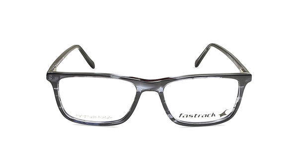 Fluid Grey Rectangle Rimmed Eyeglasses (FT1223UFP2MGYV|53)
