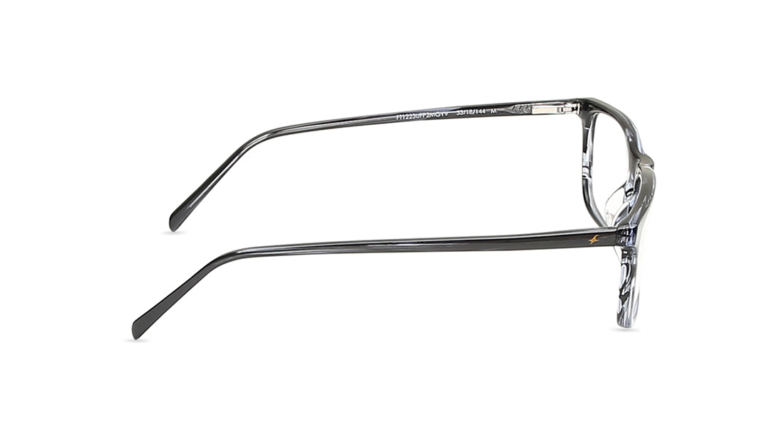 Fluid Grey Rectangle Rimmed Eyeglasses (FT1223UFP2MGYV|53)