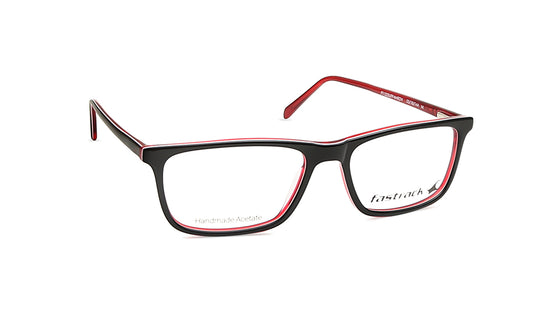 Fluid Black Rectangle Rimmed Eyeglasses (FT1223UFP4MRDV|53)