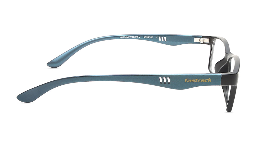 Black Rectangle Rimmed Eyeglasses (FT1224MFP3LBKCTV|52)