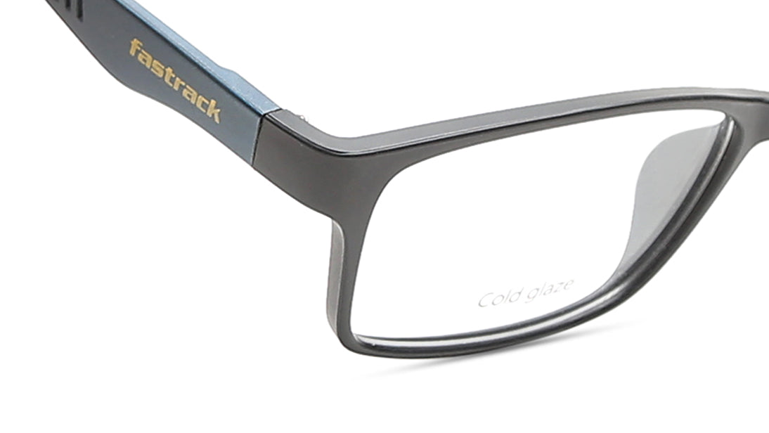 Black Rectangle Rimmed Eyeglasses (FT1224MFP3LBKCTV|52)