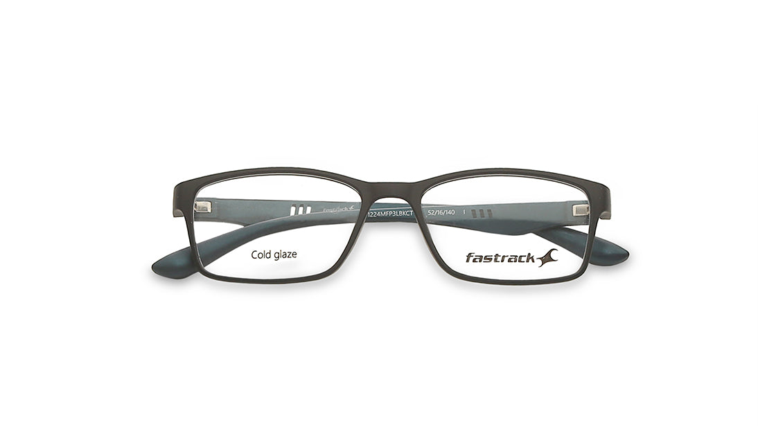 Black Rectangle Rimmed Eyeglasses (FT1224MFP3LBKCTV|52)