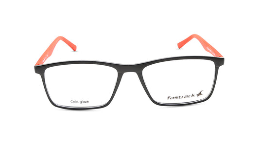 Black Rectangle Rimmed Eyeglasses (FT1225MFP1LBKCTV|53)