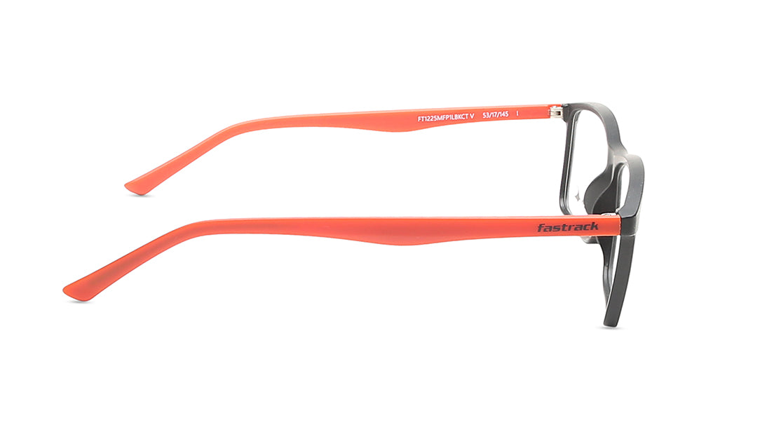 Black Rectangle Rimmed Eyeglasses (FT1225MFP1LBKCTV|53)