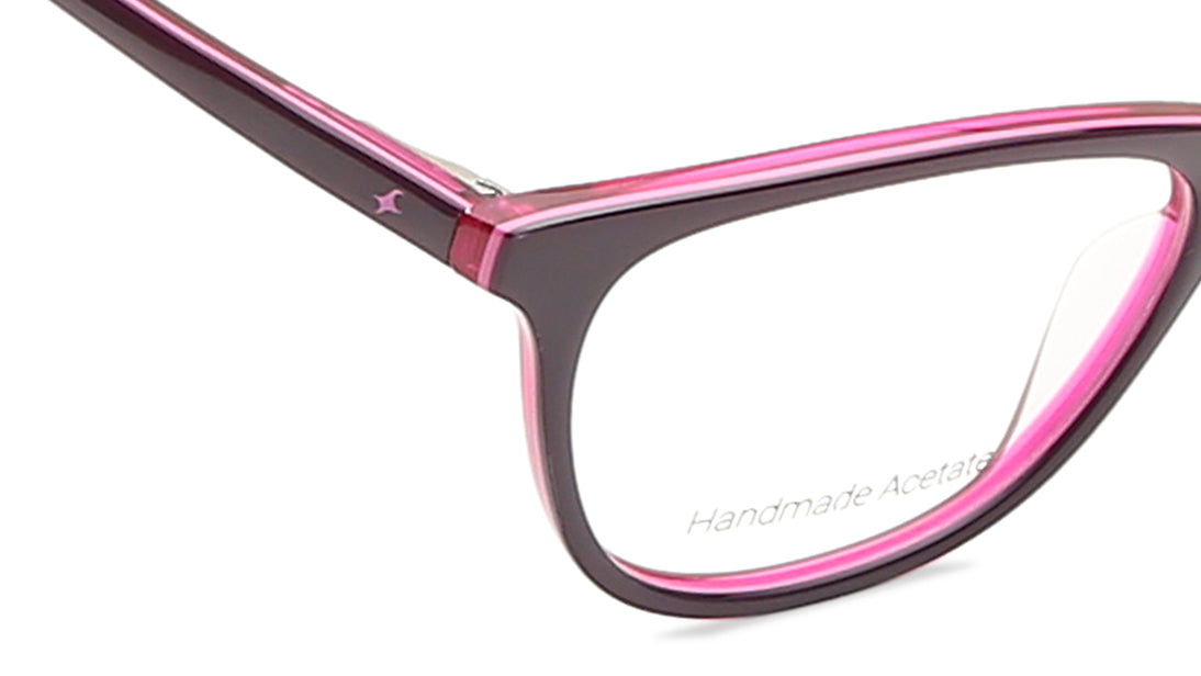 Fluid Pink Cateye Rimmed Eyeglasses  (FT1225WFP1SPRV|49)
