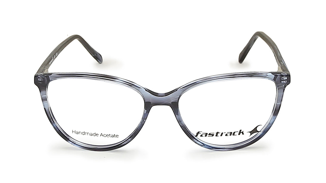 Fluid Blue Cateye Rimmed Eyeglasses  (FT1226WFP2MBUV|52)