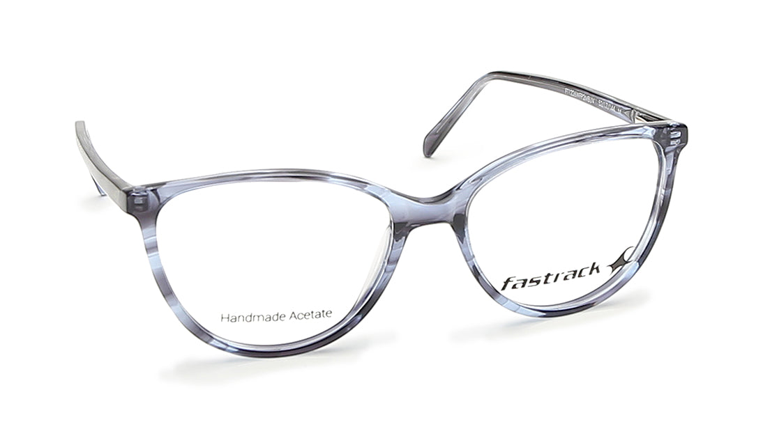 Fluid Blue Cateye Rimmed Eyeglasses  (FT1226WFP2MBUV|52)