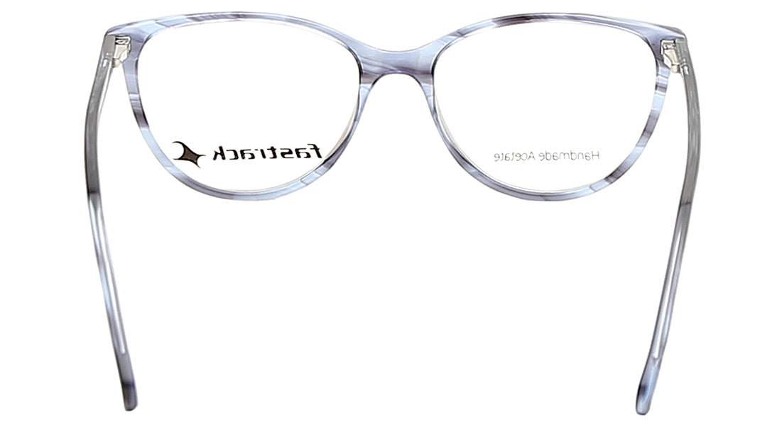 Fluid Blue Cateye Rimmed Eyeglasses  (FT1226WFP2MBUV|52)