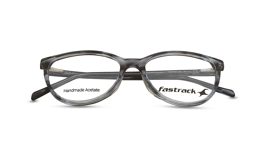 Fluid Blue Cateye Rimmed Eyeglasses  (FT1226WFP2MBUV|52)