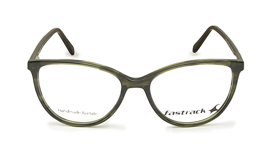 Fluid Green Cateye Rimmed Eyeglasses  (FT1226WFP3MGRV|52)