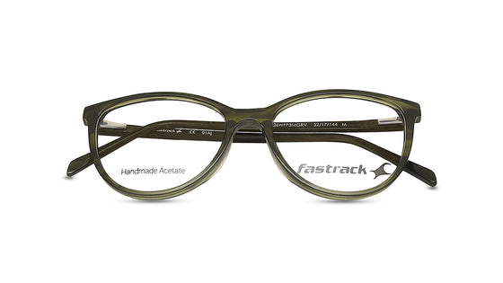 Fluid Green Cateye Rimmed Eyeglasses  (FT1226WFP3MGRV|52)
