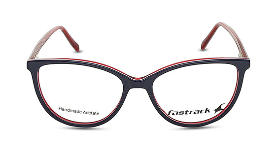 Fluid Blue Cateye Rimmed Eyeglasses  (FT1226WFP4MBUV|52)