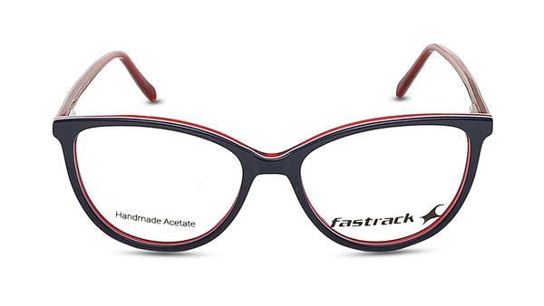 Fluid Blue Cateye Rimmed Eyeglasses  (FT1226WFP4MBUV|52)