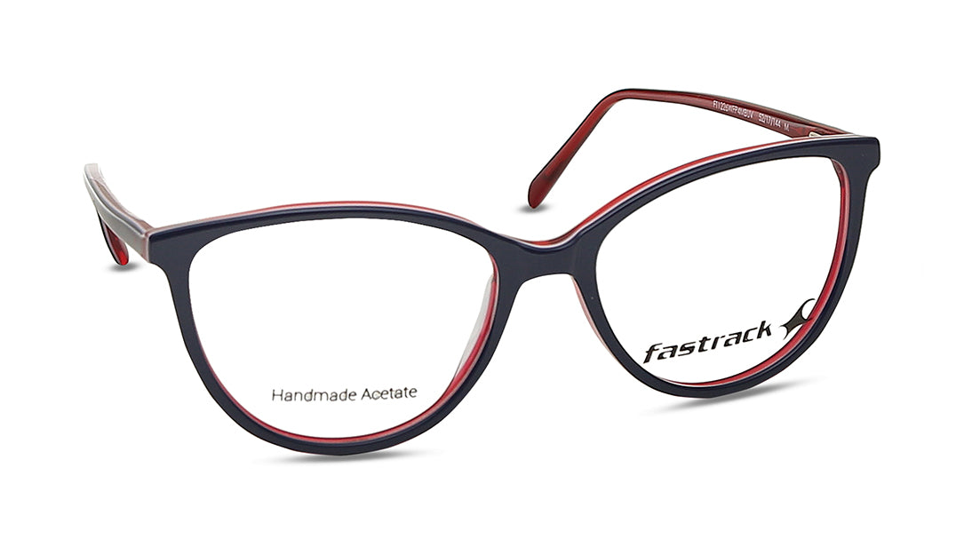 Fluid Blue Cateye Rimmed Eyeglasses  (FT1226WFP4MBUV|52)