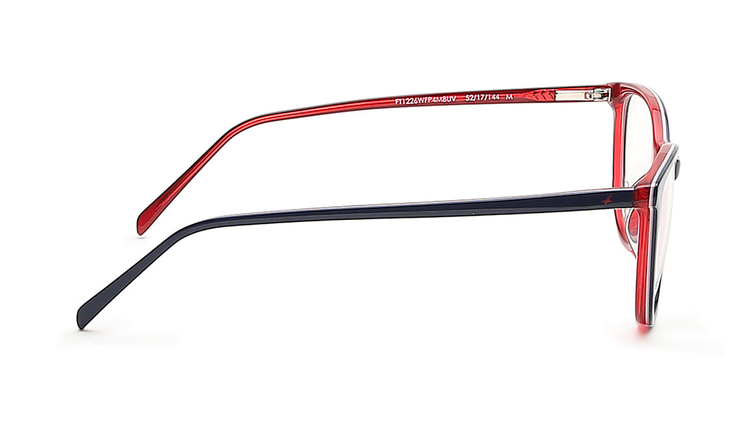 Fluid Blue Cateye Rimmed Eyeglasses  (FT1226WFP4MBUV|52)