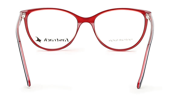 Fluid Blue Cateye Rimmed Eyeglasses  (FT1226WFP4MBUV|52)