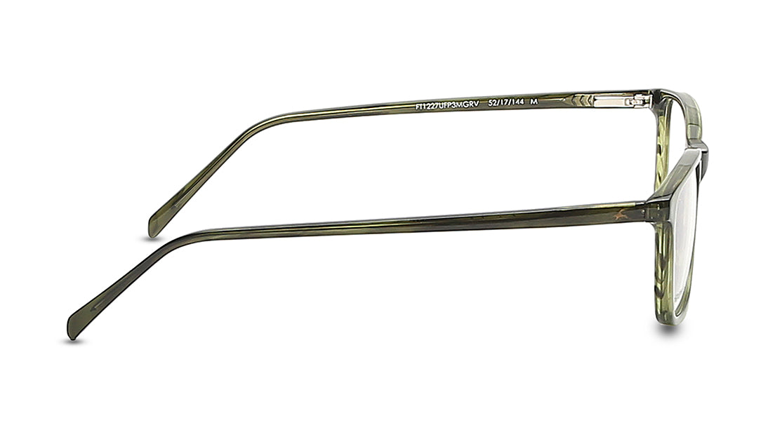 Fluid Green Rectangle Rimmed Eyeglasses (FT1227UFP3MGRV|52)