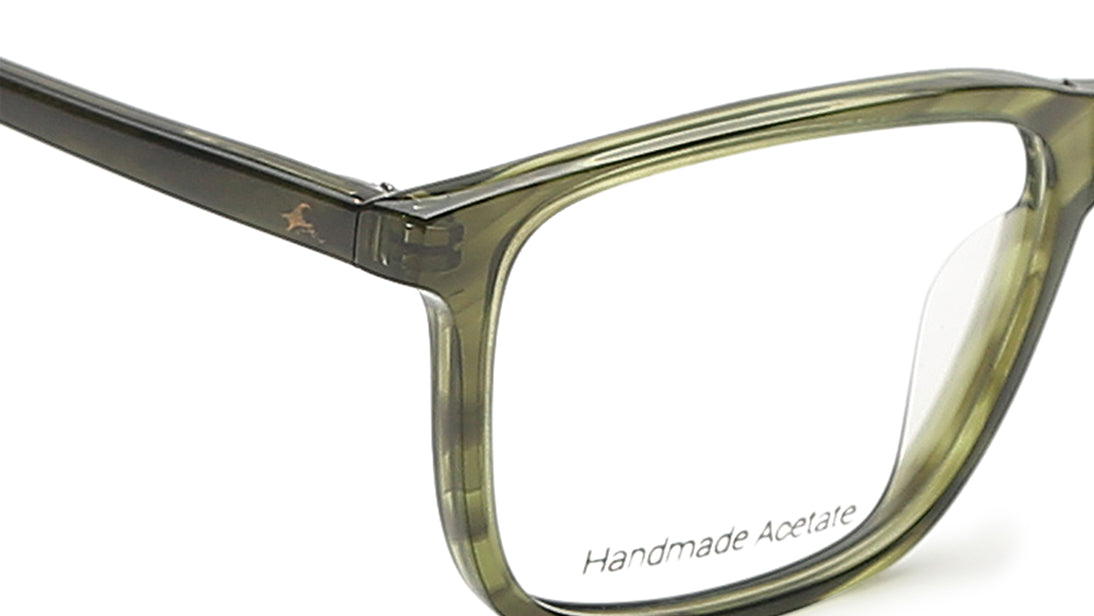 Fluid Green Rectangle Rimmed Eyeglasses (FT1227UFP3MGRV|52)
